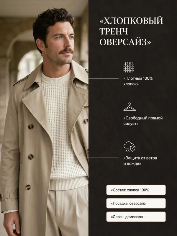 Пример карточки товара — инфографика
