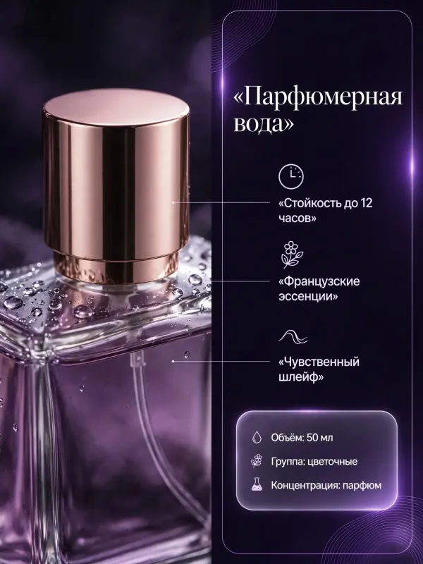 Пример карточки товара — инфографика