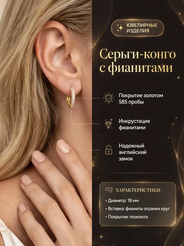 Пример карточки товара — инфографика