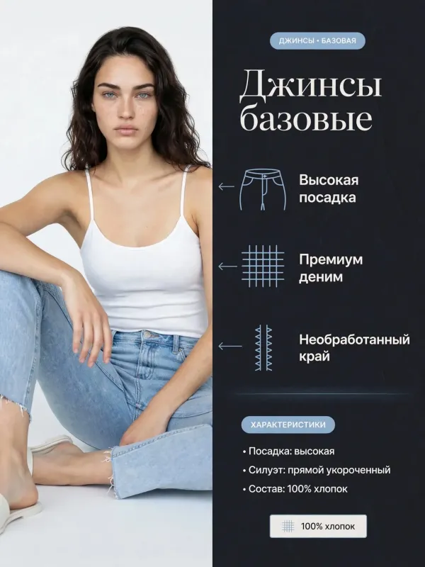 Пример карточки товара — инфографика