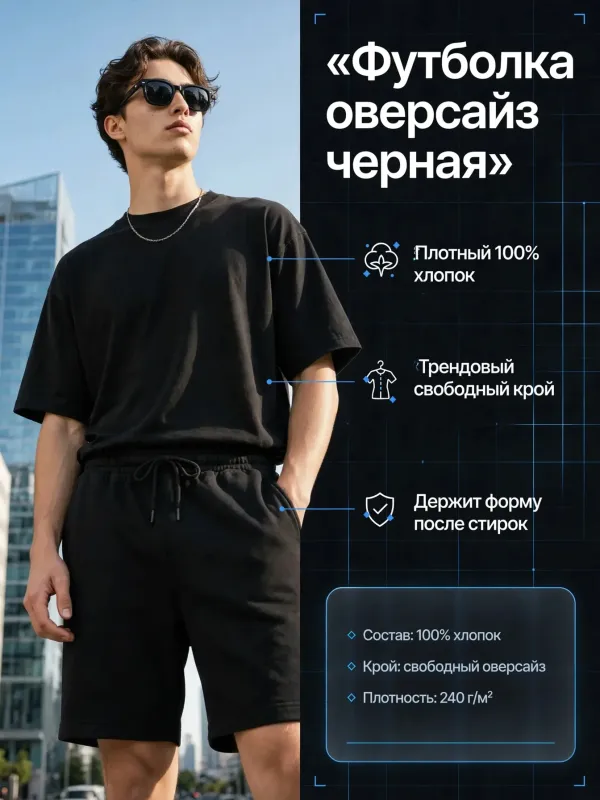Пример карточки товара — инфографика