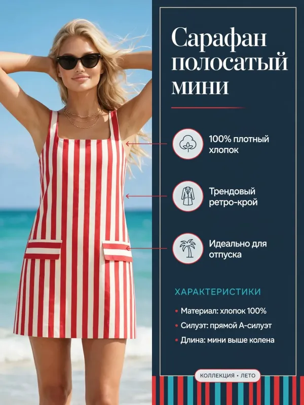 Пример карточки товара — инфографика