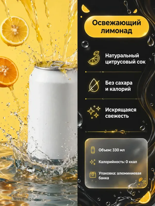 Пример карточки товара — инфографика