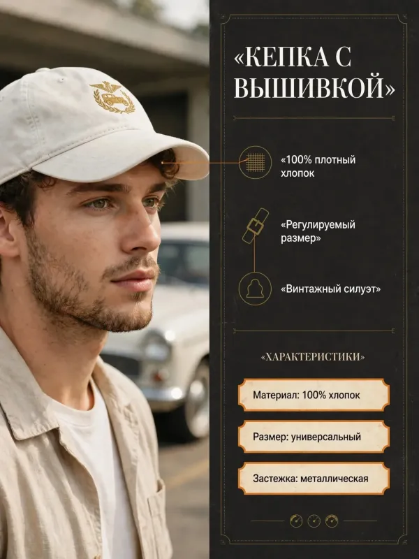 Пример карточки товара — инфографика