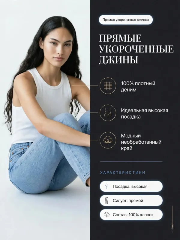 Пример карточки товара — инфографика