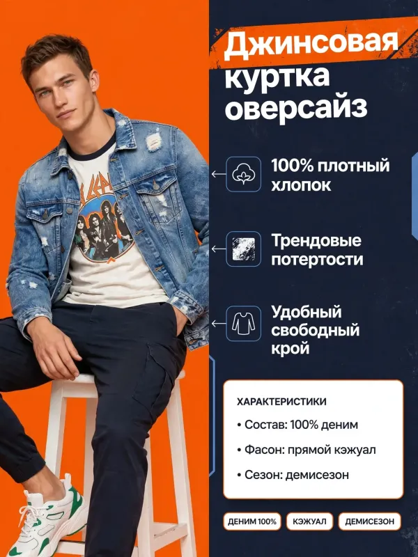 Пример карточки товара — инфографика