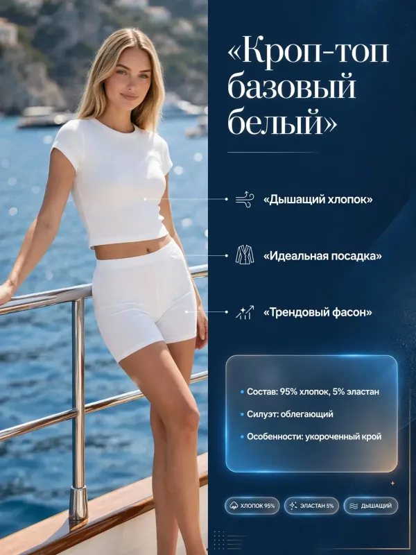Пример карточки товара — инфографика