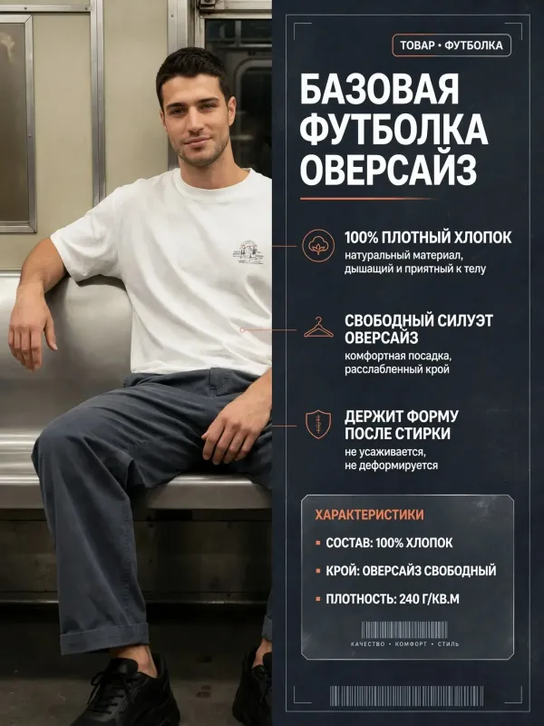 Пример карточки товара — инфографика