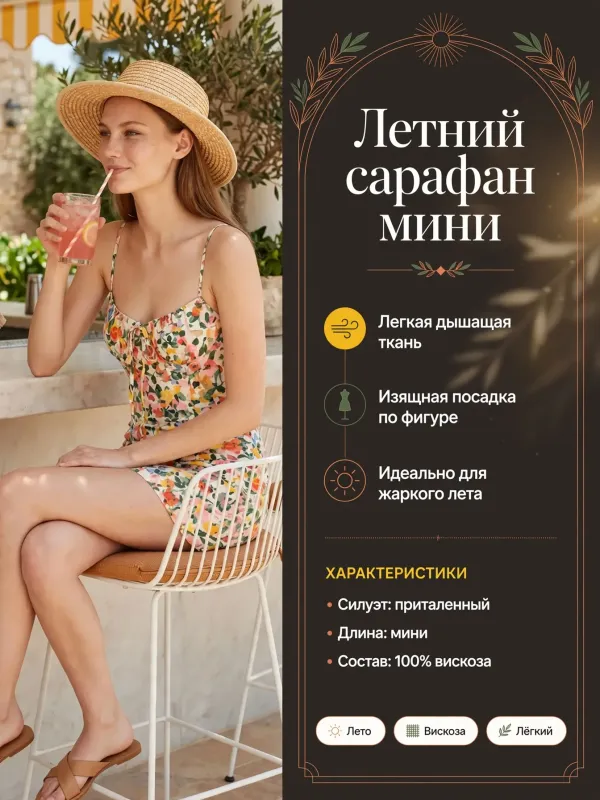 Пример карточки товара — инфографика