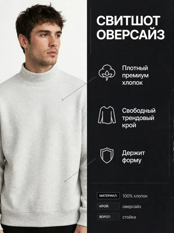 Пример карточки товара — инфографика