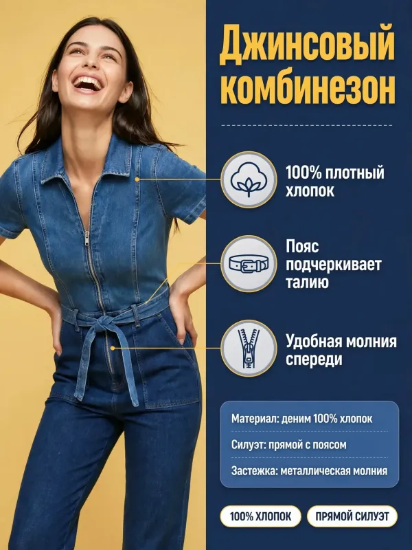 Пример карточки товара — инфографика