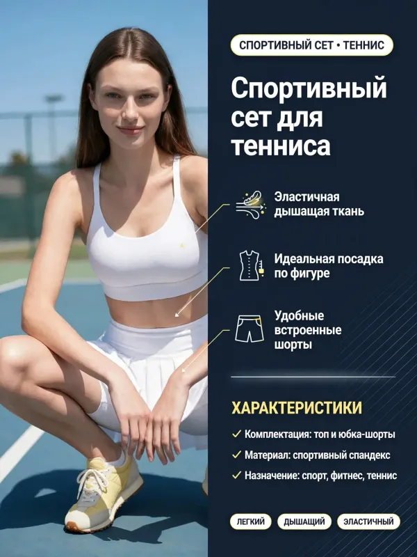 Пример карточки товара — инфографика