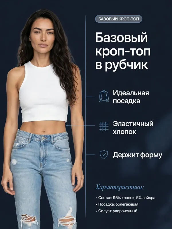 Пример карточки товара — инфографика