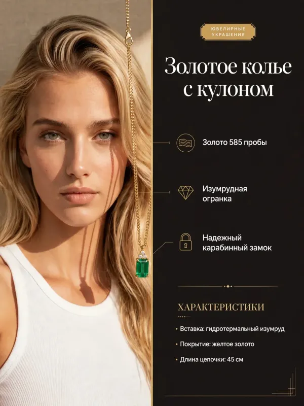Пример карточки товара — инфографика