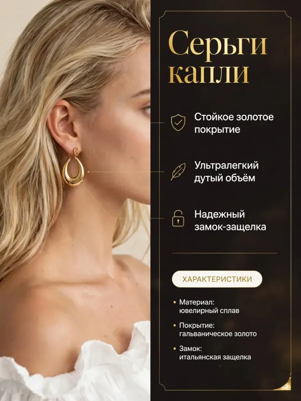 Пример карточки товара — инфографика