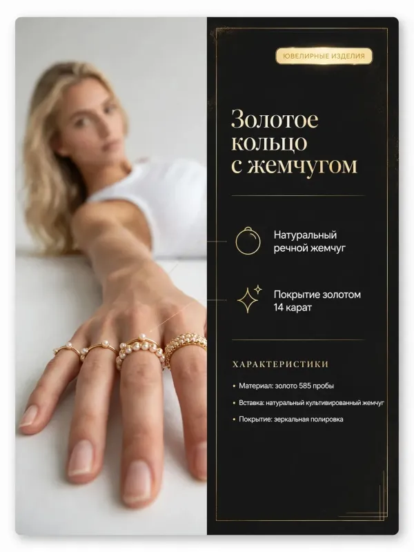 Пример карточки товара — инфографика