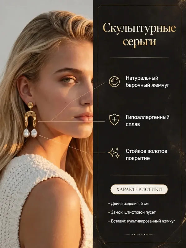 Пример карточки товара — инфографика