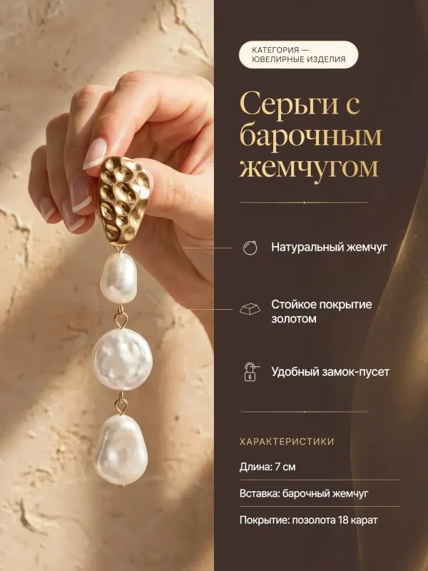 Пример карточки товара — инфографика