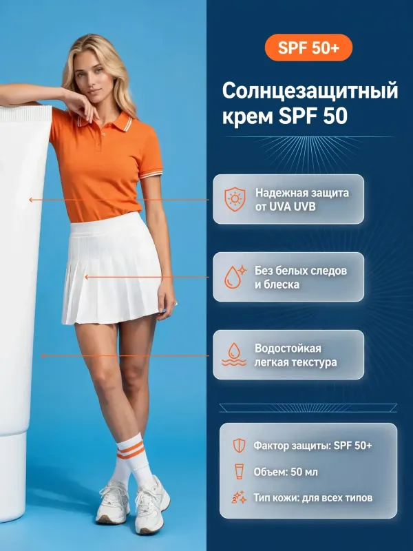Пример карточки товара — инфографика