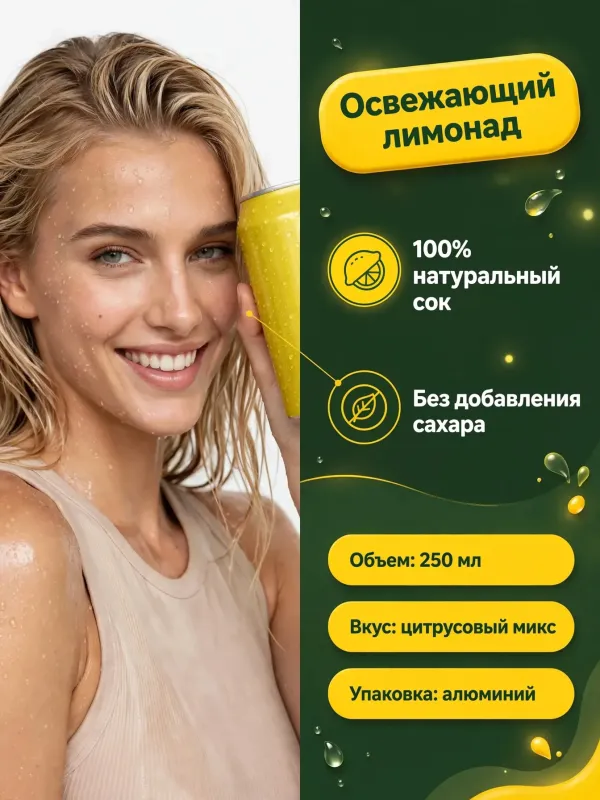 Пример карточки товара — инфографика