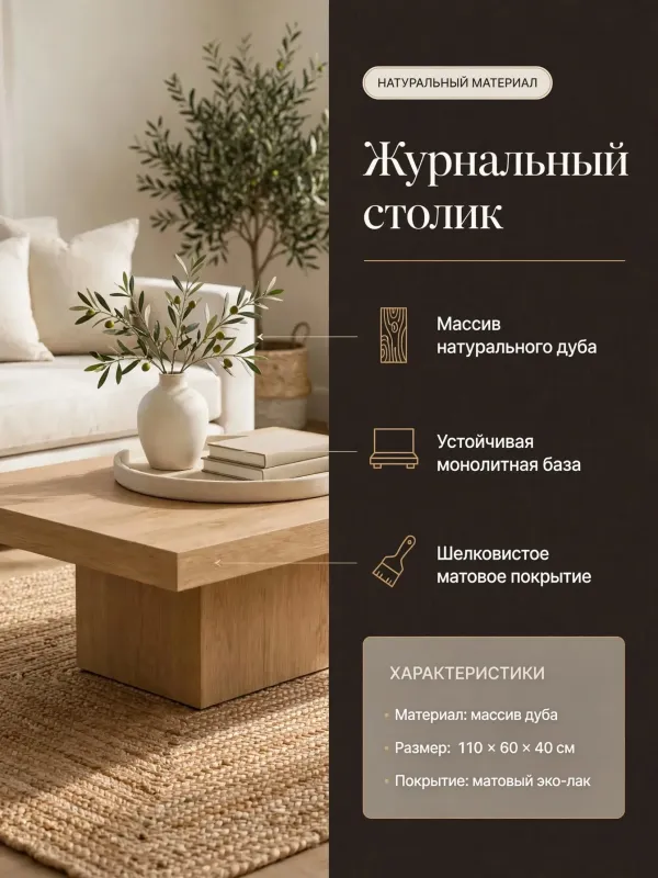 Пример карточки товара — инфографика