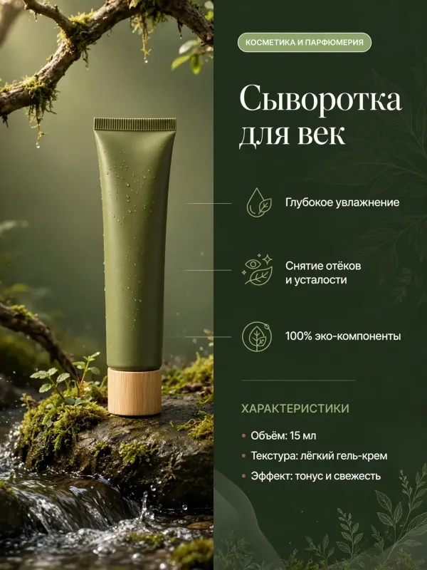 Пример карточки товара — инфографика