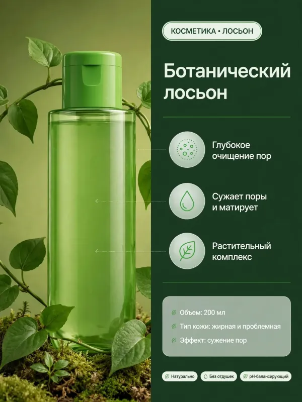 Пример карточки товара — инфографика