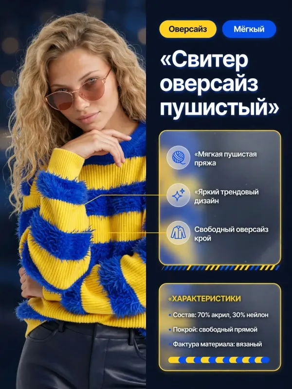 Пример карточки товара — инфографика