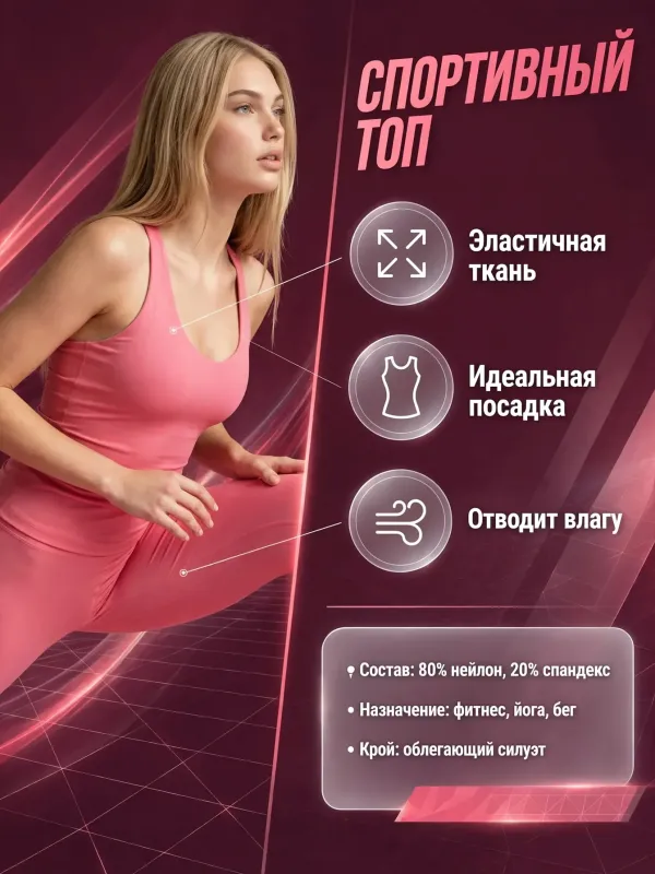 Пример карточки товара — инфографика