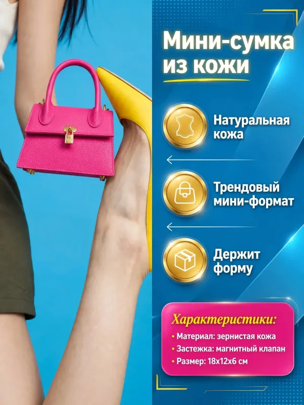 Пример карточки товара — инфографика