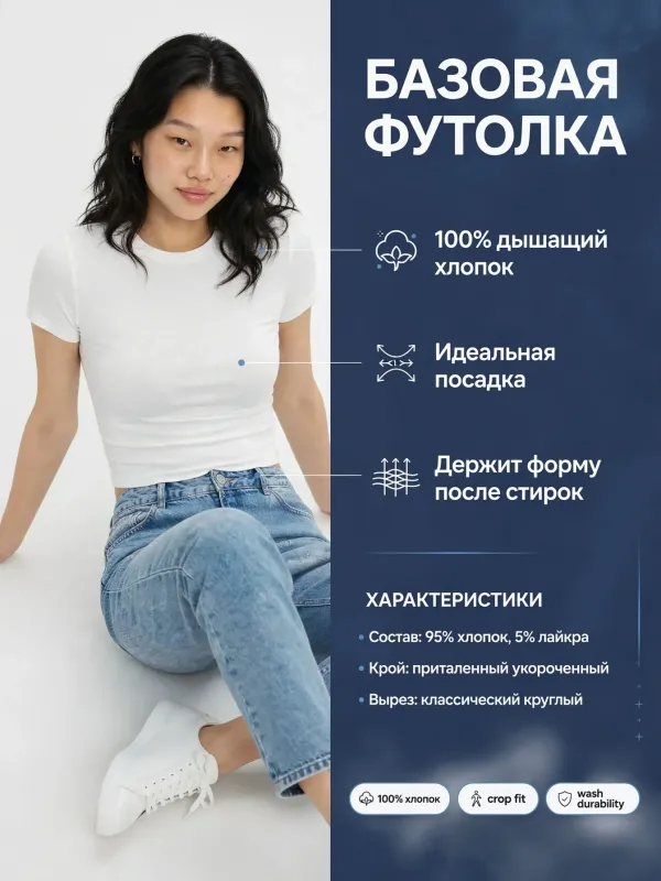 Пример карточки товара — инфографика