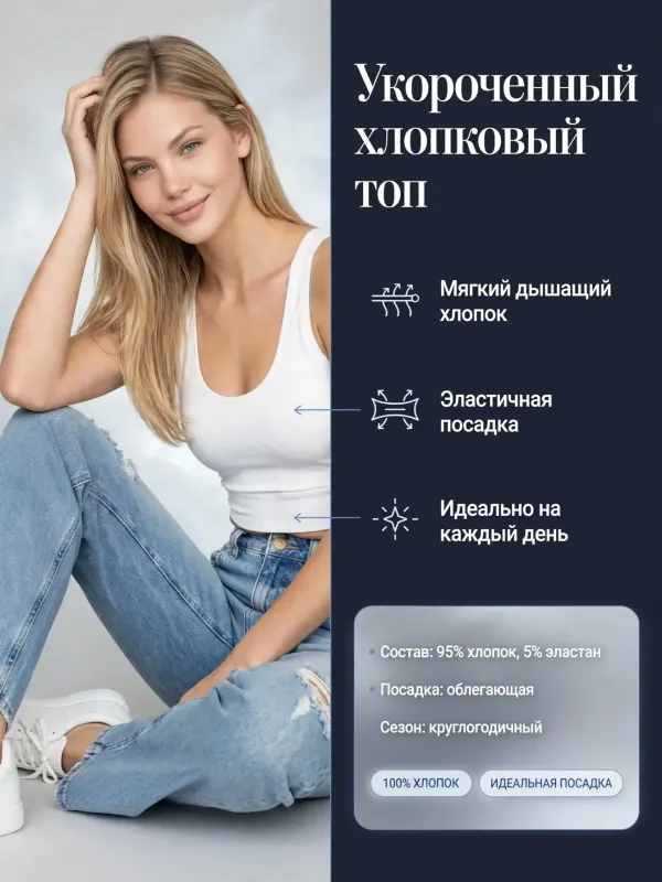 Пример карточки товара — инфографика