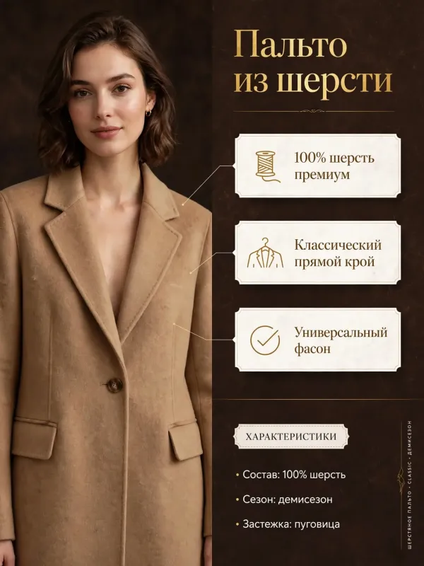Пример карточки товара — инфографика