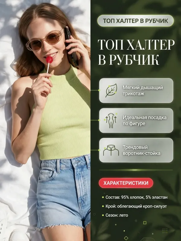 Пример карточки товара — инфографика