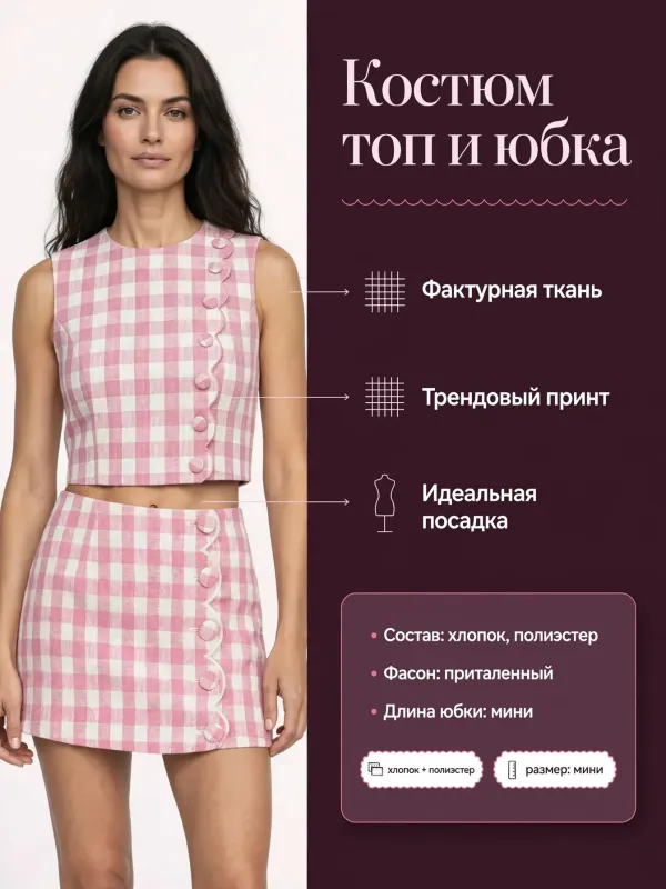 Пример карточки товара — инфографика