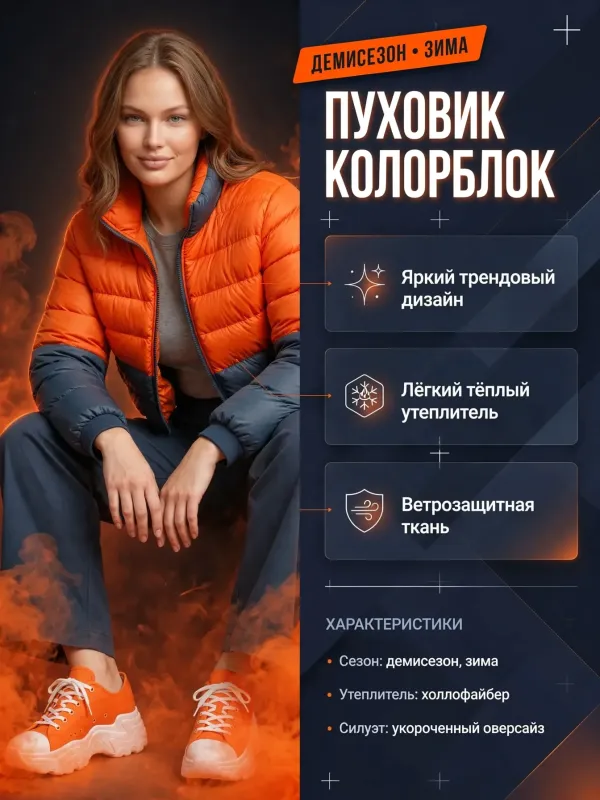 Пример карточки товара — инфографика