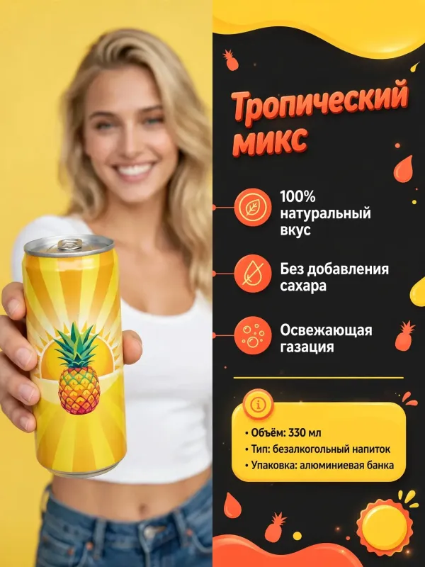 Пример карточки товара — инфографика