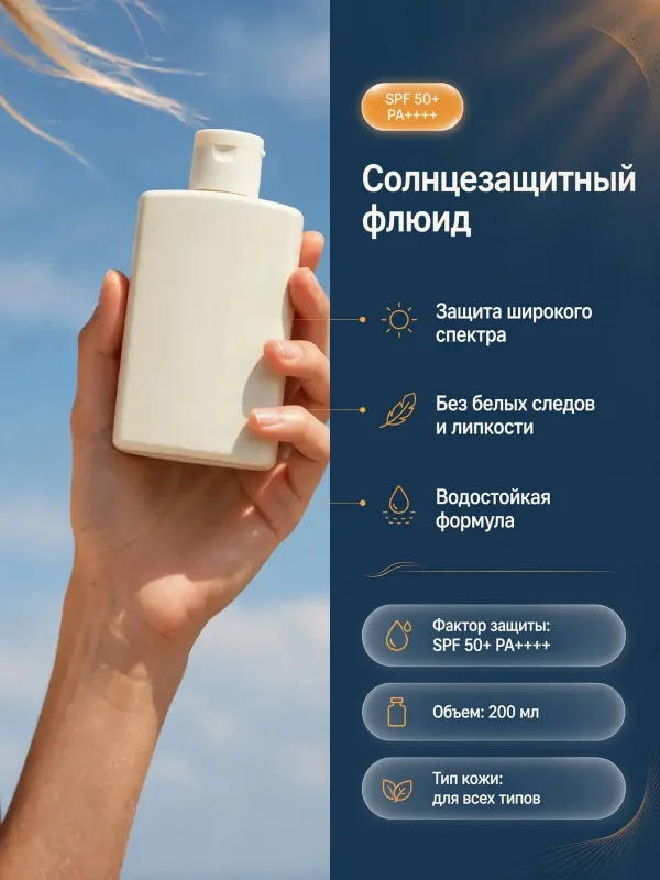 Пример карточки товара — инфографика