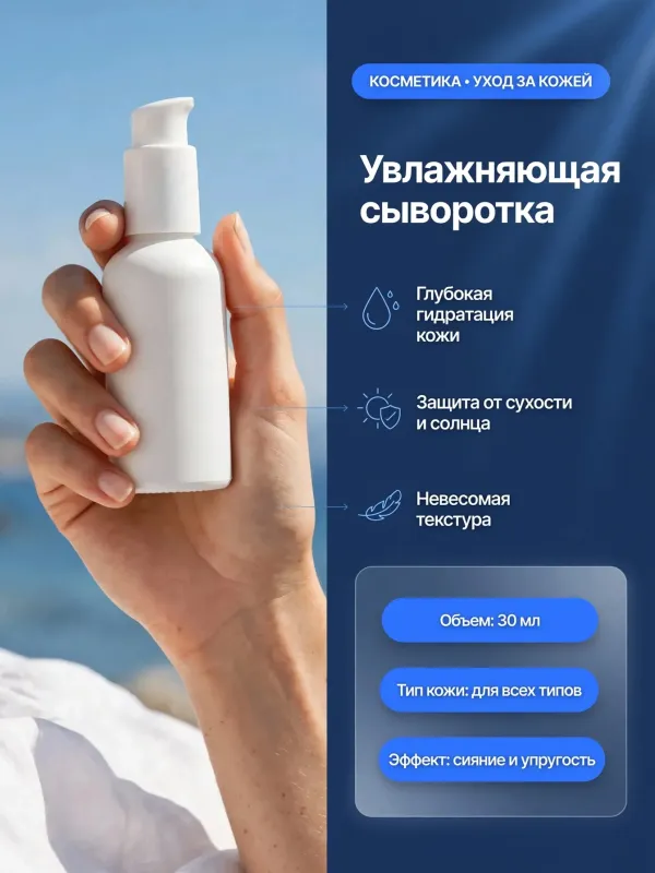 Пример карточки товара — инфографика