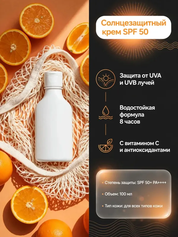 Пример карточки товара — инфографика