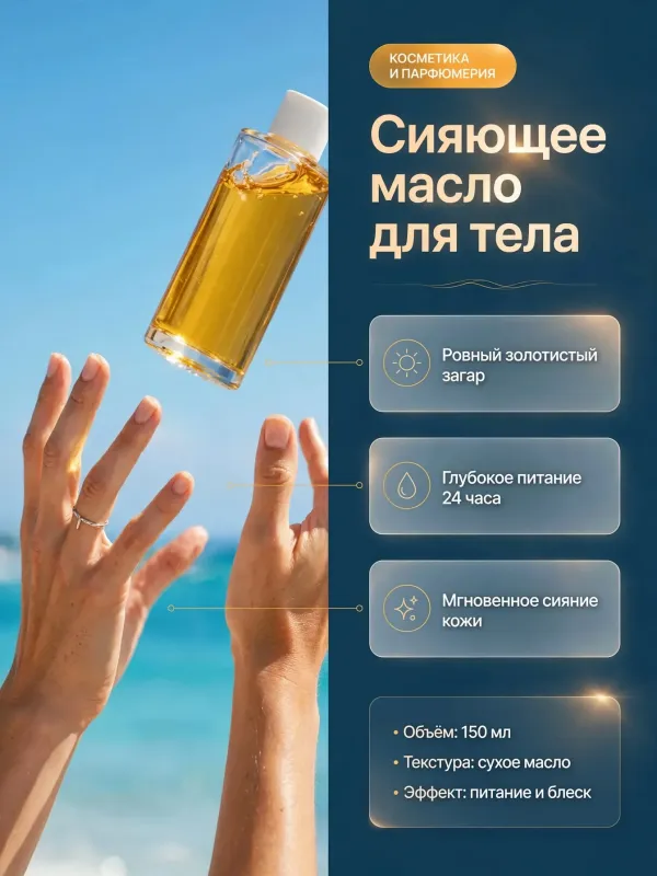 Пример карточки товара — инфографика