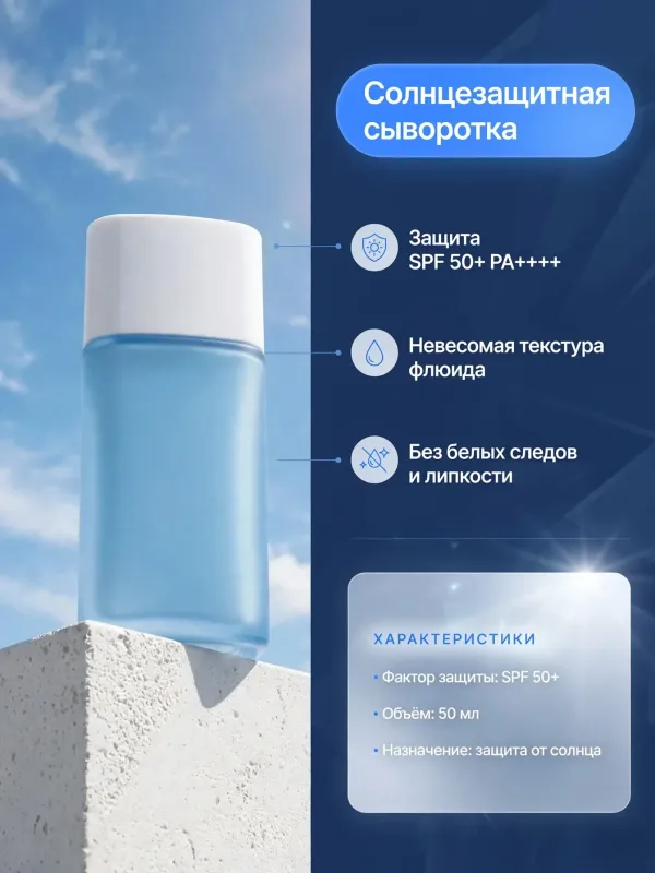 Пример карточки товара — инфографика