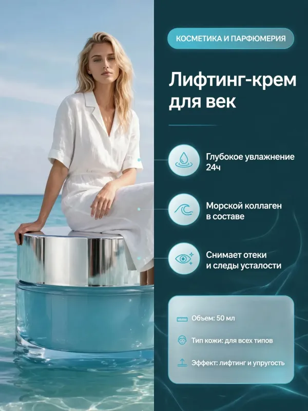 Пример карточки товара — инфографика