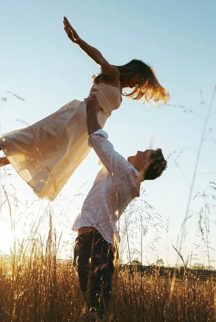 Поле на закате