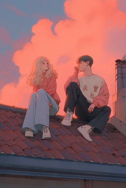 Аниме на крыше