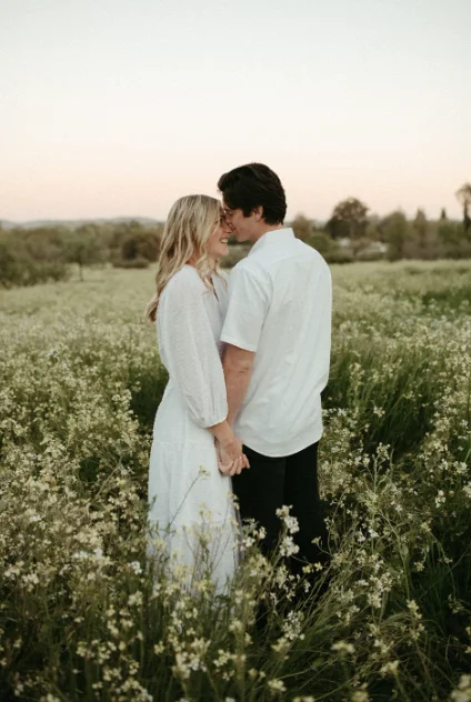 Поле на закате