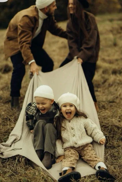 Семья на природе