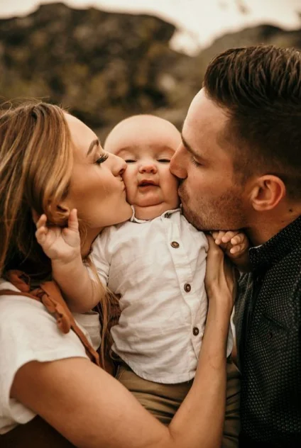 Семья на природе