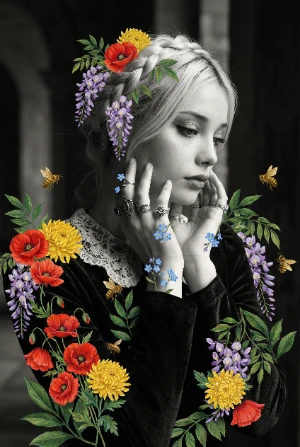 Флoral-коллаж