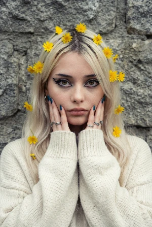 Цветы волосы
